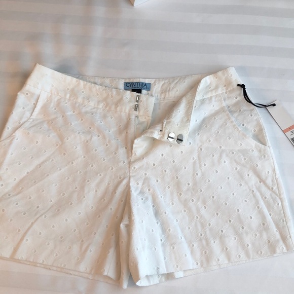 🌟NEW🌟White eyelet Cynthia Rowley shorts - Picture 2 of 8